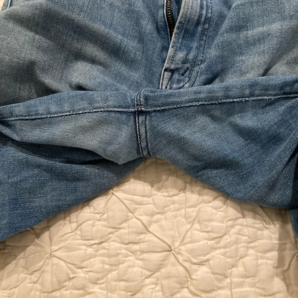 MOTHER Blue Frayed Hem Jeans - Picture 7 of 7